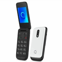 Alcatel 2057D Dual SIM Κινητό με Κουμπιά Ελληνικό Μενού Λευκό