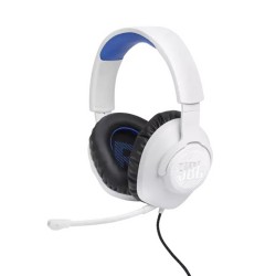 JBL Quantum 100P Over Ear Gaming Headset σύνδεση 3.5mm / PS4 / PS5 White/Blue