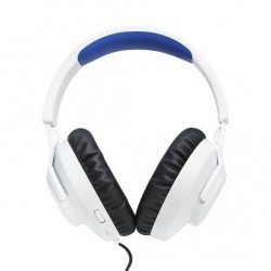 JBL Quantum 100P Over Ear Gaming Headset σύνδεση 3.5mm / PS4 / PS5 White/Blue