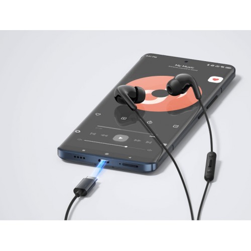 Xiaomi BHR8930GL In-ear Handsfree Ακουστικά με Βύσμα USB-C Μαύρο