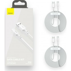 Baseus Fast Charge Data Cable 5A 40W 1.5m (2pcs kit) (TZCATZJ-02)