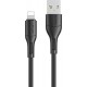 Usams U68 USB to Lightning Cable Μαύρο 1m