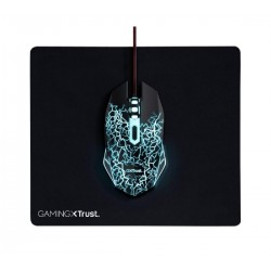 Trust Gaming Ποντίκι 4000 DPI multicolour και Mousepad Μαύρο