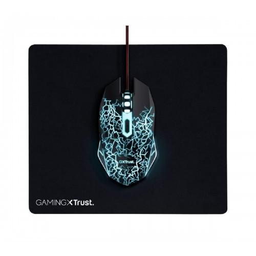 Trust Gaming Ποντίκι 4000 DPI multicolour και Mousepad Μαύρο