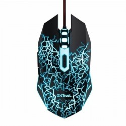 Trust Gaming Ποντίκι 4000 DPI multicolour και Mousepad Μαύρο