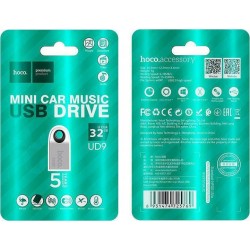 Hoco UD9 Insightful 32GB USB 2.0 Stick Ασημί