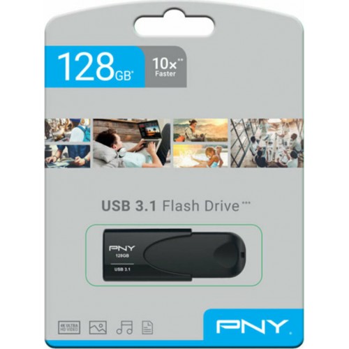 PNY 128GB Flash Drive USB 3.1 (FD128ATT431KK-EF) Black