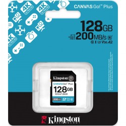 Kingston Canvas Go! SDXC 128GB Class 10 U3 V30 UHS-I