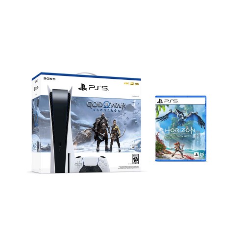 Sony PlayStation 5 God of War Ragnarok (Voucher) (Official Bundle) + Horizon Forbidden West