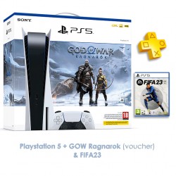 Sony PlayStation 5 God of War Ragnarok (Voucher) (Official Bundle) + FIFA 23