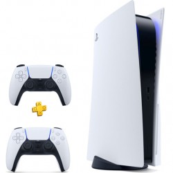 Sony PlayStation 5 + 2ος μοχλός Sony DualSense PS5 Λευκός