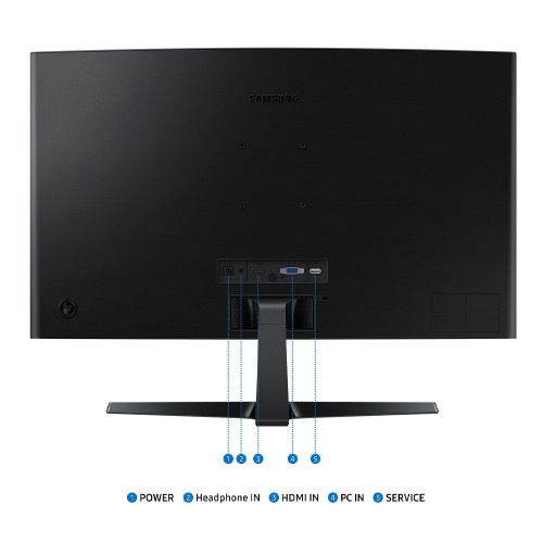 Samsung Essential S3 S36GD VA Curved Monitor 27" FHD 1920x1080 με Χρόνο Απόκρισης 4ms GTG
