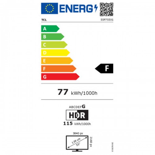 TCL Smart TV 55" 4K UHD LED 55P755 HDR Google TV (2024)