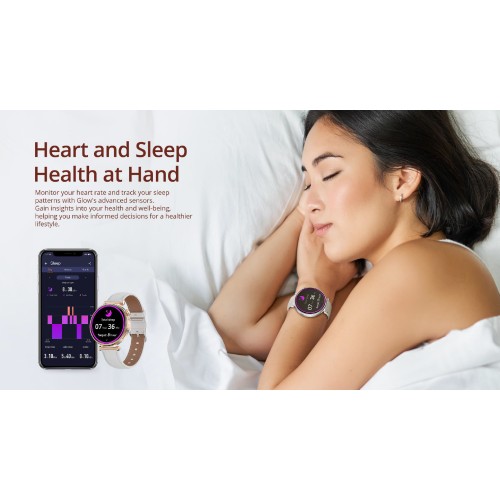 Riversong Glow Smartwatch με Παλμογράφο (Ροζ Χρυσό)