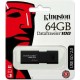 Kingston DataTraveler 100 G3 64GB USB 3.0 Stick Μαύρο