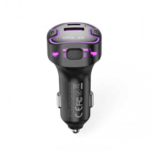 XO BCC12 Smart Bluetooth MP3+5V3.1A Car Charged Atmosphere Light