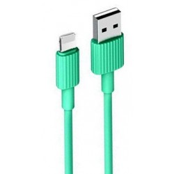 XO NB156 USB Καλώδιο Φόρτισης για Lightning Πράσινο