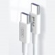XO NB-Q190B 60W Καλώδιο Φόρτισης + Data Type-C Σε Type-C 2m