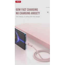 XO NB-Q226B 60W Καλώδιο Φόρτισης - Data 60W Type-C Σε Type-C 1m Μπλέ