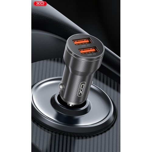 XO CC48 Smart Μεταλλικός Διπλός USB Universal Φορτιστής Αυτοκινήτου