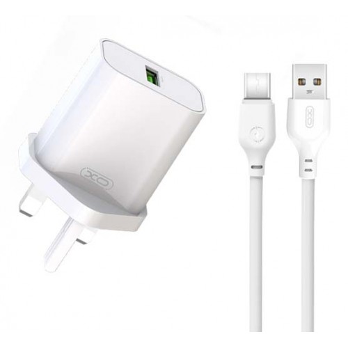 XO L103 (UK) QC3.0 18W Φορτιστής με Καλώδιο TYPE-C (NB103)