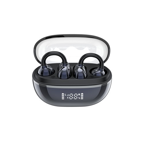 XO G43 Ακουστικά Bluetooth με Διαφανή Eπιμεταλλωμένο Σχεδιασμό OWS Μπλε
