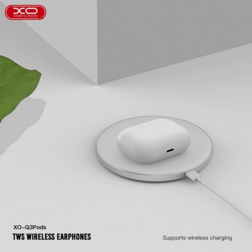 XO Q3Pods Bluetooth Ακουστικά (3ης γενιάς με Αισθητήρα Αυτιού Και Λειτουργία Ασύρματης Φόρτισης)