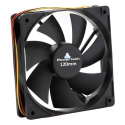 POWERTECH ανεμιστήρας PT-156, 120 x 120 x 25mm, 12V, 3pin & 4 βίδες