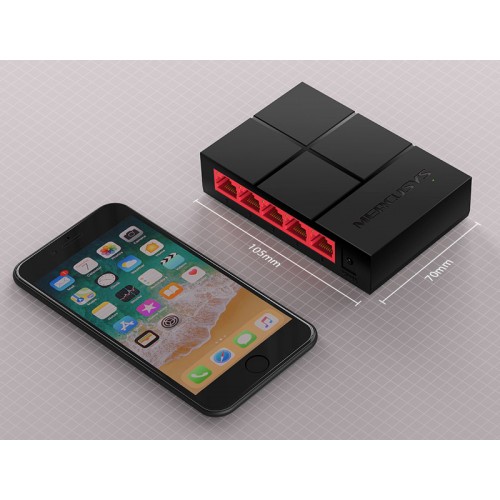 MERCUSYS desktop switch MS105G, 5x 10/100/1000 Mbps, V2.40
