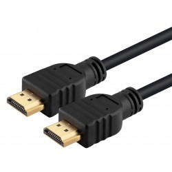POWERTECH καλώδιο HDMI CAB-H067, CCS, Gold plated, 1m, μαύρο