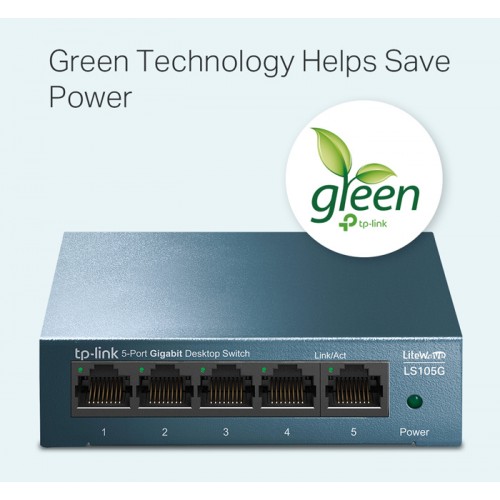 TP-LINK Desktop Switch LS105G, 5-port 10/100/1000Mbps, V.4.40