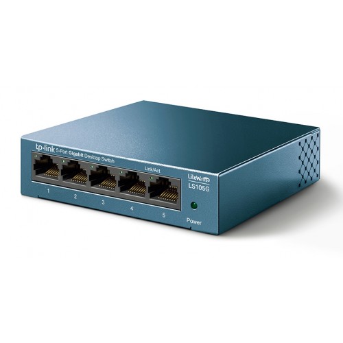 TP-LINK Desktop Switch LS105G, 5-port 10/100/1000Mbps, V.4.40