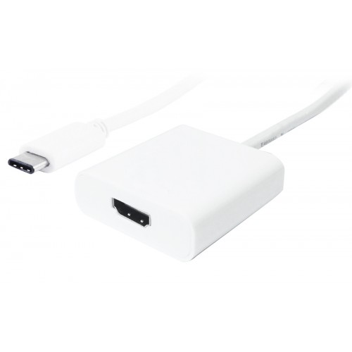 POWERTECH αντάπτορας USB Type-C σε HDMI PTH-037, 4K, λευκό