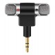 POWERTECH mini μικρόφωνο CAB-J041, stereo, 3.5mm