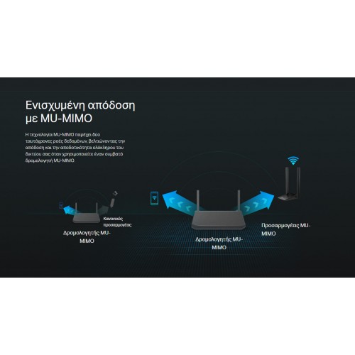 TP-LINK ασύρματος USB αντάπτορας δικτύου Archer T4U Plus, 1300Mbps, V.1