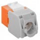 GOOBAY Keystone module RJ45 CAT 6A 90690, UTP, πορτοκαλί