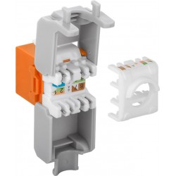 GOOBAY Keystone module RJ45 CAT 6A 90690, UTP, πορτοκαλί