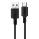 ROCKROSE καλώδιο USB σε USB Type-C Beta AC, 2.4A 12W, 1m, μαύρο