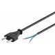GOOBAY καλώδιο τροφοδοσίας Euro male 2x0.75 mm² 50085, 1.5m, μαύρο