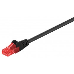 GOOBAY καλώδιο δικτύου 95596, CAT 6 U/UTP, CCA, 1.5m, μαύρο