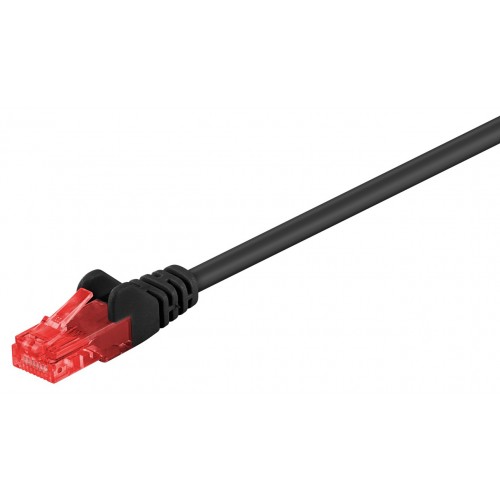 GOOBAY καλώδιο δικτύου 95596, CAT 6 U/UTP, CCA, 1.5m, μαύρο
