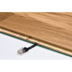 GOOBAY καλώδιο δικτύου 95385, CAT 6 U/UTP, flat, copper, 20m, μαύρο