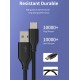 CABLETIME καλώδιο USB-C σε USB U323A, 3A, 480Mbps, 0.25m, μαύρο