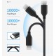 CABLETIME καλώδιο USB-C σε USB CMAMN, 3A, 5Gbps, 1m, μαύρο