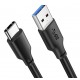 CABLETIME καλώδιο USB-C σε USB CMAMN, 3A, 5Gbps, 0.25m, μαύρο