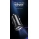 USAMS φορτιστής αυτοκινήτου C20, 2x USB, 2.4A, μαύρος