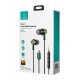 USAMS earphones με μικρόφωνο US-SJ482, USB-C, Φ10mm, 1.2m, πράσινα