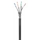GOOBAY καλώδιο δικτύου 57197, CAT 6 S/FTP, CCA, έως 40m, 100m, μαύρο