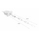 DELOCK module καλώδιο τροφοδοσίας Easy 45 81376, ανασυρόμενο 50cm, λευκό