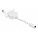 DELOCK module καλώδιο τροφοδοσίας Easy 45 81377, ανασυρόμενο 50cm, λευκό